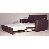 Flame Scoop Sofa Bed In Moca Microfibre