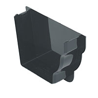 FLOPLAST Ogee Style 90 Internal Stop End L/H