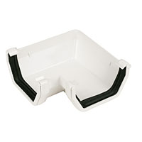 Square Line 90 Gutter Angle White