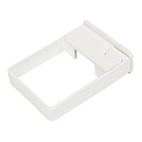 White Square Line Easyfit Clips Pack 10