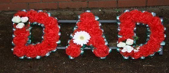 floral natalie dad funeral tribute artificial flower arrangement memorial wreath