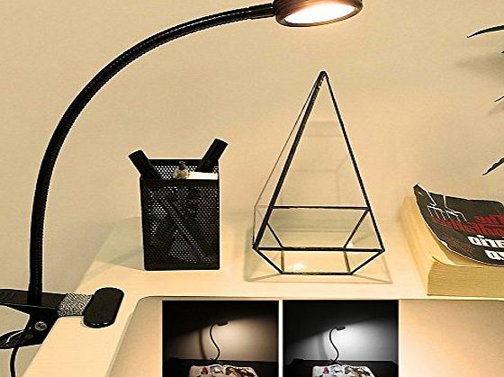 Florally Clip-On Light , Florally Warm White / Cool White Colour Changeable Desktop Light Super Bright Portable Flexible Eye-care LED Stand USB Light Colour Changeable Night Light Clip On Book for Desk Table B