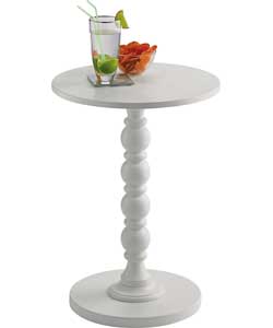 Florence Pedestal Table - White