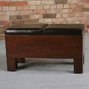 Flow Indian Ant leather double storage seat