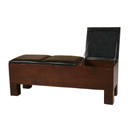 Flow Indian Ant leather triple storage seat