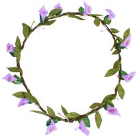 Flower Hair Wreath - Calla Lily - Light Purple