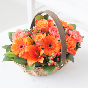 Flowers Direct Orange Basket