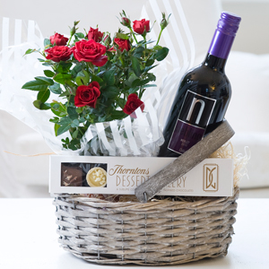 Flowers Direct Red Gift Basket