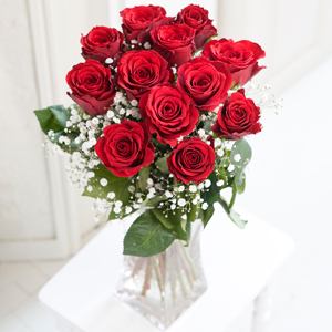 Flowers Direct Sweet Darling - 12 Luxury Red Roses