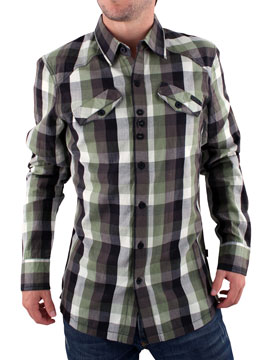 Green/Grey Dog Wheels Long Sleeve Shirt