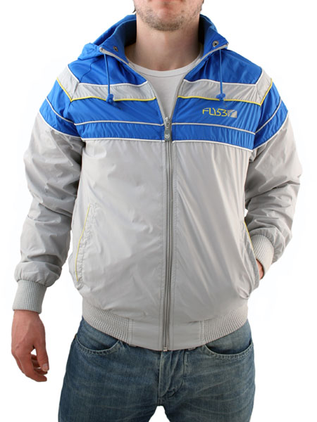 Silver Grey/Electric Blue Nautica Hooded Zip