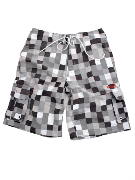 White/Grey Sort Circle Board Shorts