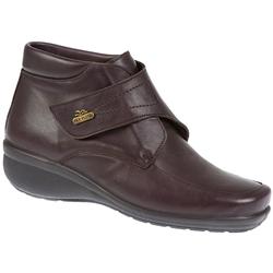 Female Abby Leather Upper Leather Lining Boots in Brown