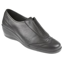 Female ACOFLY1010 Leather Upper Leather/Textile Lining Casual Shoes in Black