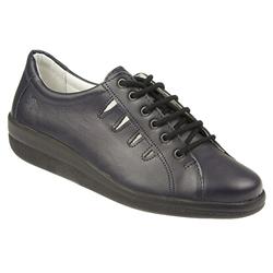 Female ACOFLY1105 Leather Upper Textile Lining Casual Shoes in Navy