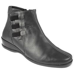 Female CALFLY1003 Leather Upper Leather Lining Casual Boots in Dark Grey