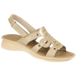 Female Carolyn Leather Upper Leather Lining Casual Sandals in Beige, Brown, Pewter