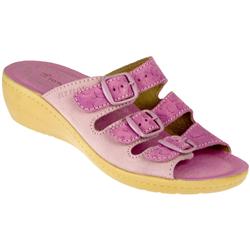 Fly Flot Female Erin Leather Suede Upper Leather Lining Comfort in Pink Combi
