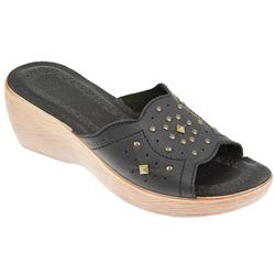 Fly Flot Female Flyl516 Leather Upper Leather insole Lining Comfort Small Sizes in Black