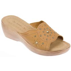 Fly Flot Female Flyl516 Leather Upper Leather insole Lining in Tan
