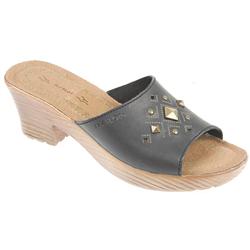 Fly Flot Female Flyl525 Leather/Textile Upper Leather insole Lining in Black, Navy, Red, Tan