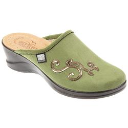 Fly Flot Female Flyl610 Textile Upper Leather insole Lining Comfort House Mules and Slippers in Black, Green, Pink