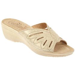 Fly Flot Female Flyl712 Leather Upper Leather insole Lining Comfort Small Sizes in Beige Shimmer