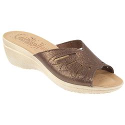 Fly Flot Female Flyl712 Leather Upper Leather insole Lining Comfort Small Sizes in Brown Shimmer