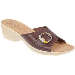 Fly Flot Female Flyl716 Leather Upper Leather insole Lining Comfort Small Sizes in Dark Brown