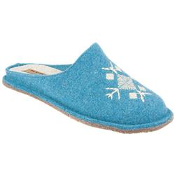 Fly Flot Female Flyl816 Textile Upper Textile Lining Textile Lining Comfort House Mules and Slippers in Turquoise
