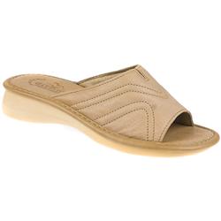 Fly Flot Female Georgia Leather Upper Leather Lining Comfort Small Sizes in Beige