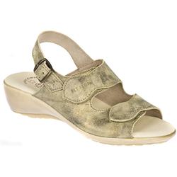 Fly Flot Female Jane Leather Upper Leather Lining Casual Sandals in Beige, Blue, Green, Lilac