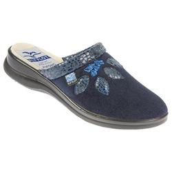 Fly Flot Female Lesley Textile Upper Textile Lining Christmas in Navy