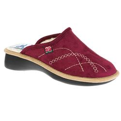 Fly Flot Female Mereno Textile Upper Textile Lining Comfort House Mules and Slippers in Black, Burgundy, Navy