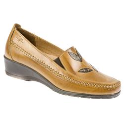 Fly Flot Female Rebecca Leather Upper Leather Lining Casual Shoes in Tan