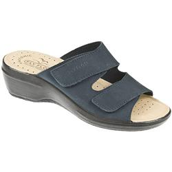 Fly Flot Female Ruth Nubuck Upper Leather Lining Adjustable in Navy