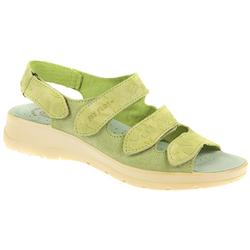 Female Sarah Leather Upper Leather Lining Comfort in Green Combi