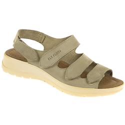 Fly Flot Female Sarah Leather Upper Leather Lining Comfort in Khaki