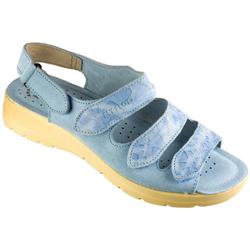 Fly Flot Female Sarah Leather Upper Leather Lining Comfort in Light Blue Combi