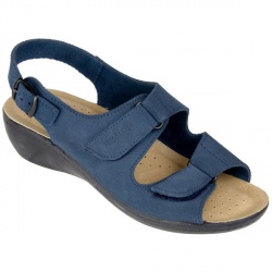 Female Sofia Leather Suede Upper Leather Lining Casual in Navy
