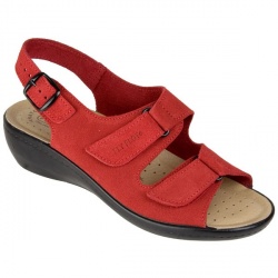 Fly Flot Female Sofia Leather Suede Upper Leather Lining Casual in Red
