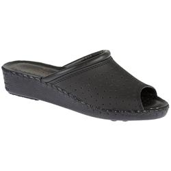Female SSFLY1001 Leather Upper Leather Lining Comfort Small Sizes in Black, Navy, White