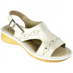Womens Alisha Leather Upper Leather Lining Comfort in White
