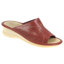 Fly Flot Womens Ruby Leather Upper Leather Lining Comfort in Brown, Red