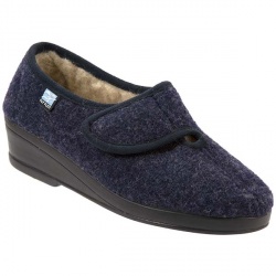 Fly Flot Womens SSFLY411 Textile Upper Textile Lining Comfort House Mules and Slippers in Blue