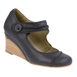 Fly London Female Loll Leather Upper Leather Lining Fashion Wedges in Black