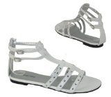 Garage Shoes - Fuji - Womens Flat Sandal - White Size 5 UK