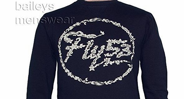 Fly53  Mens Fauna Long Sleeve Crew Neck Sweatshirt Top