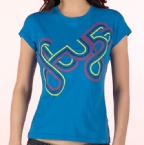 Womens Soundclash T-Shirt Electric Blue