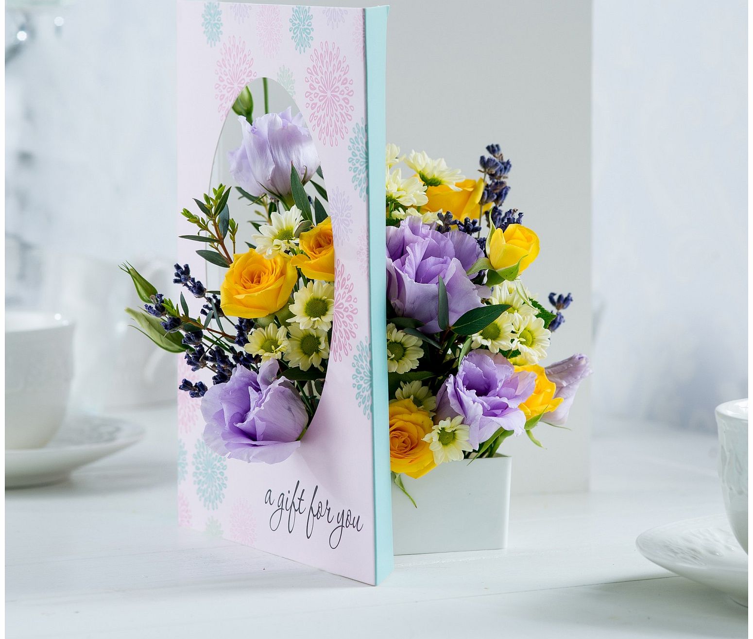 Flying Flowers Delight FloralCard